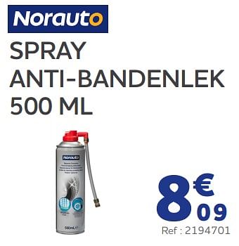 Promotions Spray anti-bandenlek - Norauto - Valide de 25/05/2023 à 31/03/2024 chez Auto 5