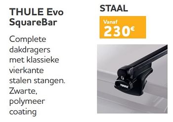 Promoties Thule evo squarebar staal - Thule - Geldig van 25/05/2023 tot 31/03/2024 bij Auto 5