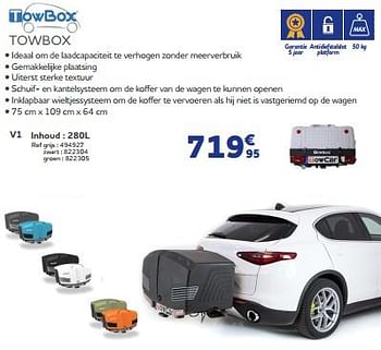 Promotions Towbox v1 - TowBox - Valide de 25/05/2023 à 31/03/2024 chez Auto 5