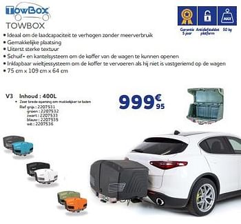 Promotions Towbox v3 - TowBox - Valide de 25/05/2023 à 31/03/2024 chez Auto 5