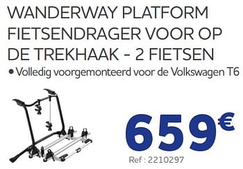 Promoties Wanderway platform fietsendrager voor op de trekhaak - Thule - Geldig van 25/05/2023 tot 31/03/2024 bij Auto 5