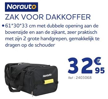 Promotions Zak voor dakkoffer - Norauto - Valide de 25/05/2023 à 31/03/2024 chez Auto 5