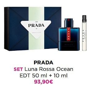 Promotions Prada set luna rossa ocean edt - Prada - Valide de 29/05/2023 à 11/06/2023 chez ICI PARIS XL