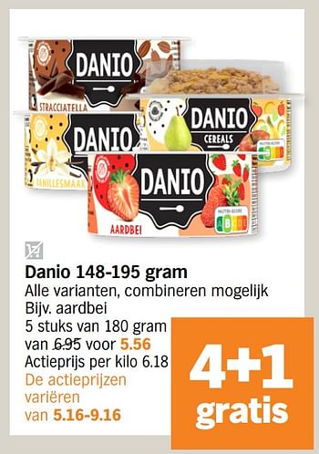 Promoties Danio aardbei - Danone - Geldig van 30/05/2023 tot 04/06/2023 bij Albert Heijn