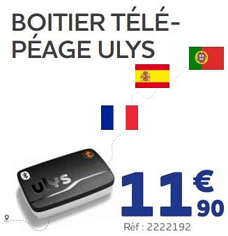 Promotions Boitier télépéage ulys - Produit maison - Auto 5  - Valide de 25/05/2023 à 31/03/2024 chez Auto 5