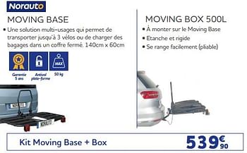 Promoties Kit moving base + box - Norauto - Geldig van 25/05/2023 tot 31/03/2024 bij Auto 5