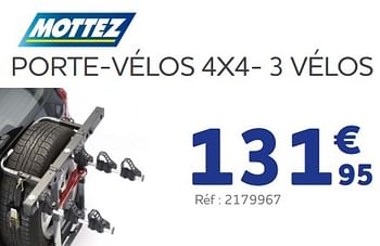 Promotions Porte-vélos 4x4 - Mottez - Valide de 25/05/2023 à 31/03/2024 chez Auto 5