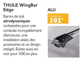 Promoties Thule wingbar edge alu - Thule - Geldig van 25/05/2023 tot 31/03/2024 bij Auto 5