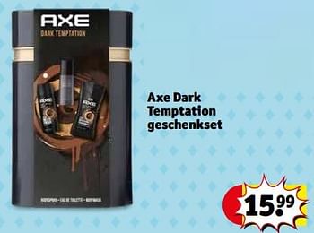 Promotions Axe dark temptation geschenkset - Axe - Valide de 30/05/2023 à 11/06/2023 chez Kruidvat