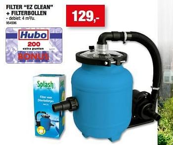 Promotions Filter ez clean + filterbollen - Splash - Valide de 31/05/2023 à 11/06/2023 chez Hubo