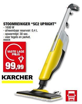 Promoties Kärcher stoomreiniger sc2 upright - Kärcher - Geldig van 31/05/2023 tot 11/06/2023 bij Hubo