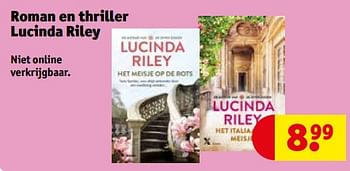 Promoties Roman en thriller lucinda riley - Huismerk - Kruidvat - Geldig van 30/05/2023 tot 11/06/2023 bij Kruidvat