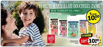 Promoties Le petit marseillais douchegel bio wild rose - Le Petit Marseillais - Geldig van 30/05/2023 tot 11/06/2023 bij Kruidvat