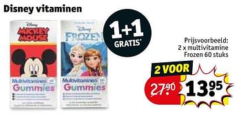 Promotions Multivitamine frozen - Disney - Valide de 30/05/2023 à 11/06/2023 chez Kruidvat