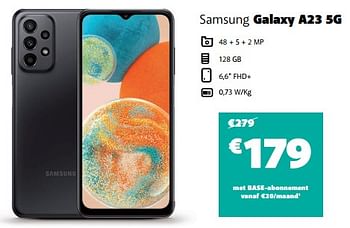 Promotions Samsung galaxy a23 5g - Samsung - Valide de 30/05/2023 à 29/06/2023 chez Base