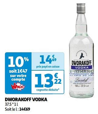 Promotions Dworakoff vodka - Dworakoff - Valide de 31/05/2023 à 05/06/2023 chez Auchan Ronq