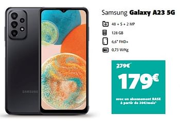 Promotions Samsung galaxy a23 5g - Samsung - Valide de 30/05/2023 à 29/06/2023 chez Base