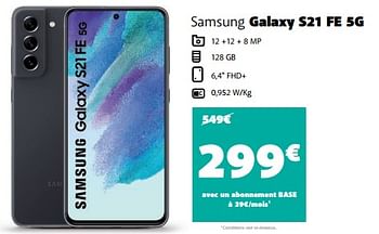 Promoties Samsung galaxy s21 fe 5g - Samsung - Geldig van 30/05/2023 tot 29/06/2023 bij Base