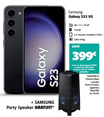Promoties Samsung galaxy s23 5g - Samsung - Geldig van 30/05/2023 tot 29/06/2023 bij Base