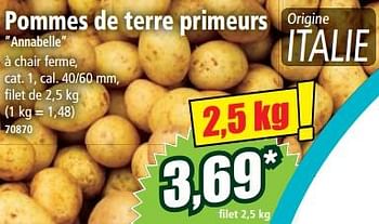 Promotions Pommes de terre primeurs annabelle - Produit Maison - Norma - Valide de 31/05/2023 à 06/06/2023 chez Norma