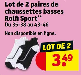 Promotions Lot de 2 paires de chaussettes basses rolfi sport - Rolfi Sport - Valide de 30/05/2023 à 11/06/2023 chez Kruidvat