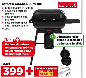 Promotions Barbecue magnus comfort - Barbecook - Valide de 30/05/2023 à 25/06/2023 chez Mr. Bricolage