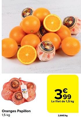 Promoties Oranges papillon - Huismerk - Carrefour  - Geldig van 31/05/2023 tot 06/06/2023 bij Carrefour