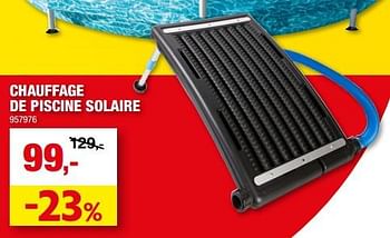 Promotions Chauffage de piscine solaire - Produit maison - Hubo  - Valide de 31/05/2023 à 11/06/2023 chez Hubo
