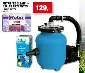 Promotions Filtre ez clean + balles filtrantes - Splash - Valide de 31/05/2023 à 11/06/2023 chez Hubo