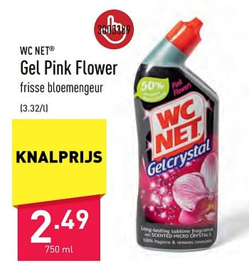 Promoties Gel pink flower - WC Net - Geldig van 09/06/2023 tot 16/06/2023 bij Aldi