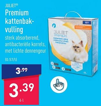 Promoties Premium kattenbakvulling - JULIET - Geldig van 05/06/2023 tot 16/06/2023 bij Aldi