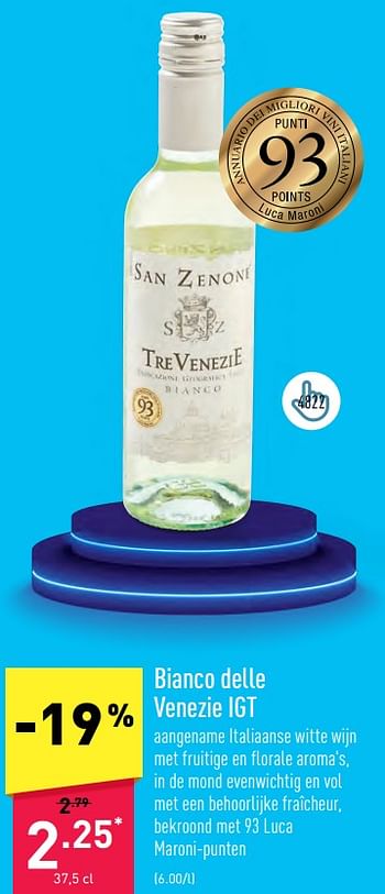 Promoties Bianco delle venezie igt - Witte wijnen - Geldig van 05/06/2023 tot 16/06/2023 bij Aldi