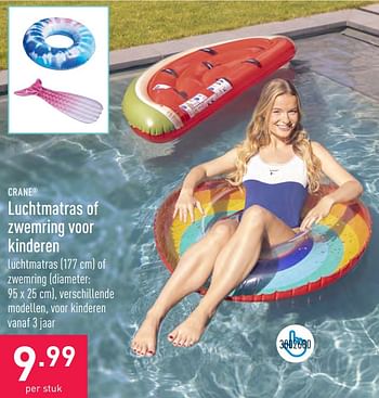 Promoties Luchtmatras of zwemring voor kinderen - Crane - Geldig van 07/06/2023 tot 16/06/2023 bij Aldi