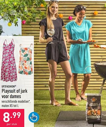 Promotions Playsuit of jurk voor dames - UP2Fashion - Valide de 07/06/2023 à 16/06/2023 chez Aldi