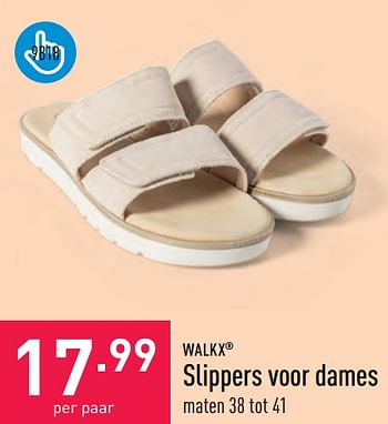 Promotions Slippers voor dames - Walkx - Valide de 07/06/2023 à 16/06/2023 chez Aldi