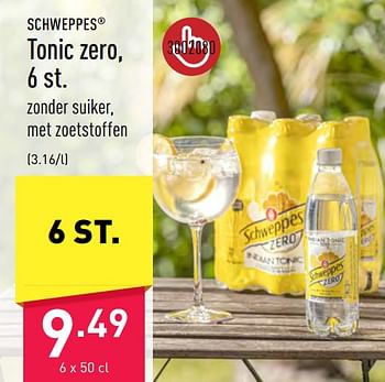 Promoties Tonic - Schweppes - Geldig van 09/06/2023 tot 16/06/2023 bij Aldi
