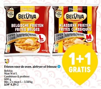 Promoties Frieten voor de oven airfryer of friteuse belviva maat l - Belviva - Geldig van 01/06/2023 tot 07/06/2023 bij Delhaize