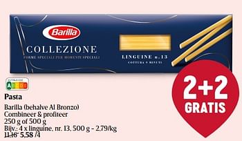 Promoties Pasta barilla linguine - Barilla - Geldig van 01/06/2023 tot 07/06/2023 bij Delhaize