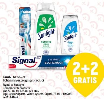 Promoties Tandpasta white system signal - Signal - Geldig van 01/06/2023 tot 07/06/2023 bij Delhaize