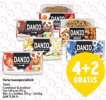 Promoties Verse kaasspecialiteit danio aardbei - Danone - Geldig van 01/06/2023 tot 07/06/2023 bij Delhaize