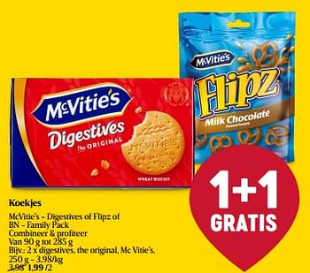 Promoties Digestives the original mc vitie’s - McVitie's - Geldig van 01/06/2023 tot 07/06/2023 bij Delhaize