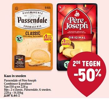 Promoties Kaas in sneden classic passendale - Passendale - Geldig van 01/06/2023 tot 07/06/2023 bij Delhaize