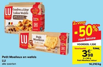 Promoties Petit moelleux natuur - Lu - Geldig van 31/05/2023 tot 12/06/2023 bij Carrefour