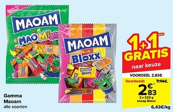 Promotions Snoep bloxx - Maoam - Valide de 31/05/2023 à 12/06/2023 chez Carrefour