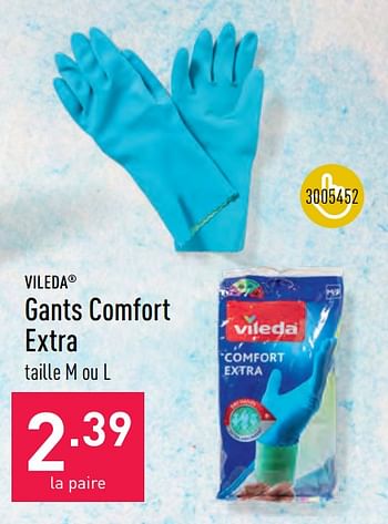 Promotions Gants comfort extra - Vileda - Valide de 07/06/2023 à 16/06/2023 chez Aldi