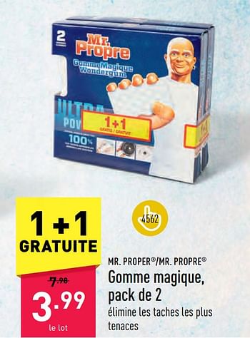 Promotions Gomme magique - Mr. Propre - Valide de 07/06/2023 à 16/06/2023 chez Aldi