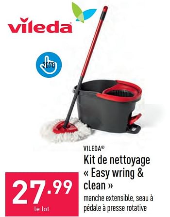 Promotions Kit de nettoyage easy wring + clean - Vileda - Valide de 07/06/2023 à 16/06/2023 chez Aldi