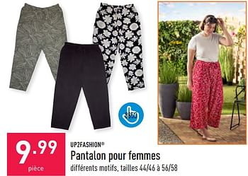 Promoties Pantalon pour femmes - UP2Fashion - Geldig van 07/06/2023 tot 16/06/2023 bij Aldi