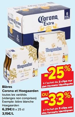 Promotions Bière blanche hoegaarden - Hoegaarden - Valide de 31/05/2023 à 12/06/2023 chez Carrefour
