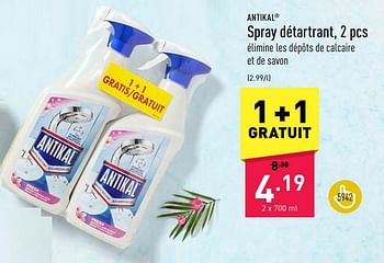 Promoties Spray détartrant - Antikal - Geldig van 07/06/2023 tot 16/06/2023 bij Aldi